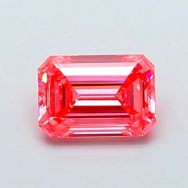 1.17ct EMERALD Fancy Vivid Pink VVS1 Coloured Lab diamond