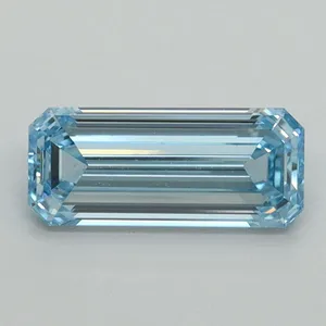 1.06ct EMERALD Fancy Intense Blue VVS2 Coloured Lab diamond