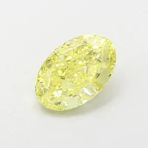 1.2ct OVAL Fancy Intense Yellow VS2 Coloured Lab diamond