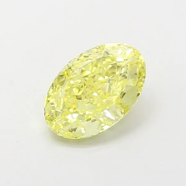 1.2ct OVAL Fancy Intense Yellow VS2 Coloured Lab diamond