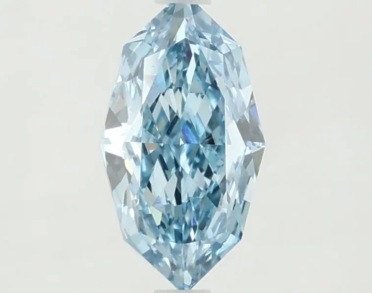 1.05ct MARQUISE Fancy Vivid Blue VS1 Coloured Lab diamond