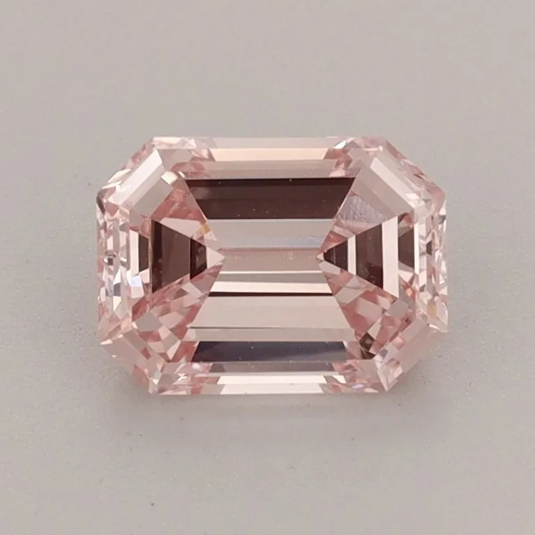 1.03ct EMERALD Fancy Intense Pink VS2 Coloured Lab diamond