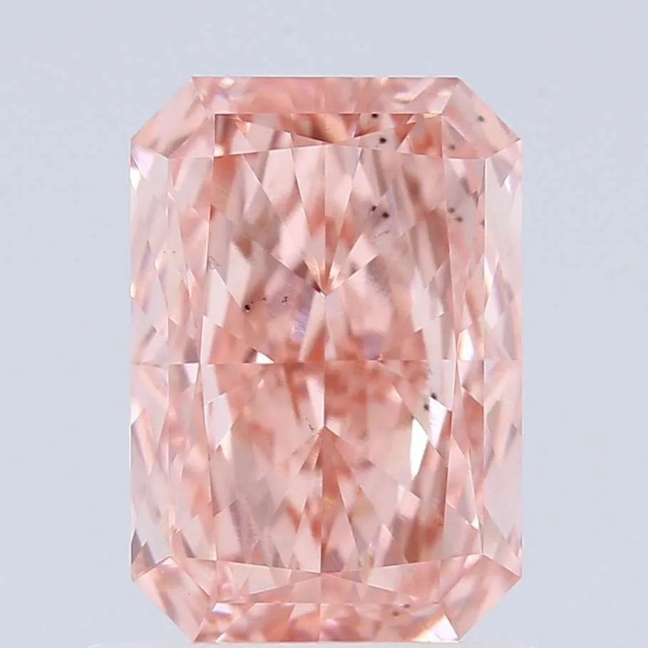 1.06ct RADIANT Fancy Vivid Pink VS2 Coloured Lab diamond