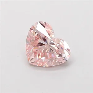 1ct HEART Fancy Light Pink VVS2 Coloured Lab diamond
