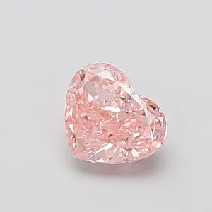 1.18ct HEART Fancy Intense Pink VS1 Coloured Lab diamond