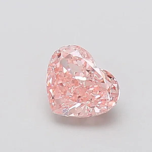 1.18ct HEART Fancy Intense Pink VS1 Coloured Lab diamond