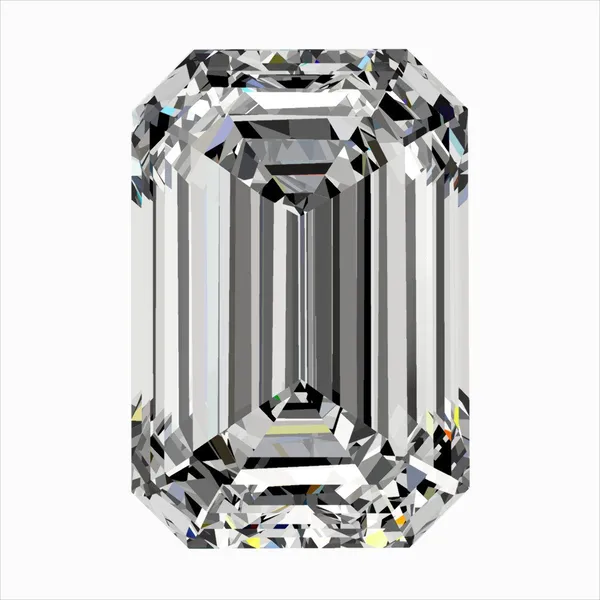 0.4ct EMERALD F VS2 Natural diamond