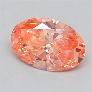 0.45ct OVAL Fancy Vivid Pink VVS2 Coloured Lab diamond