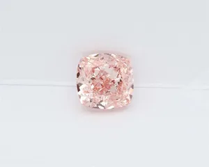 1.08ct CUSHION Fancy Vivid Pink VVS2 Coloured Lab diamond