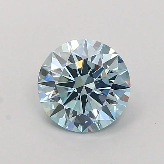 1.20ct ROUND Fancy Vivid Blue VVS2 Coloured Lab diamond