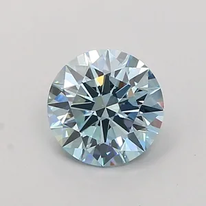 1.2ct ROUND Fancy Vivid Blue VVS2 Coloured Lab diamond