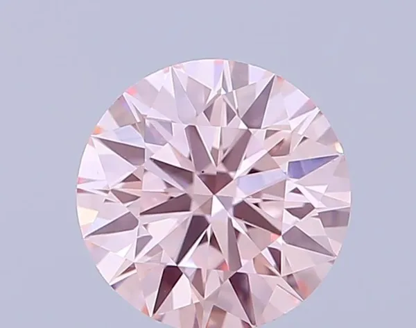 0.62ct ROUND Fancy Intense Pink VS2 Coloured Lab diamond
