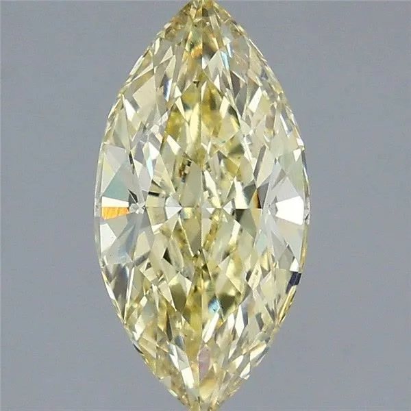 2.08ct MARQUISE Fancy Intense Yellow VS1 Coloured Lab diamond
