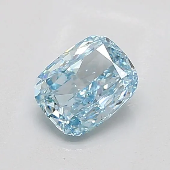 1.03ct CUSHION Fancy Intense Blue VS2 Coloured Lab diamond