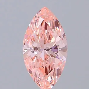 0.96ct MARQUISE Fancy Vivid Pink VVS2 Coloured Lab diamond