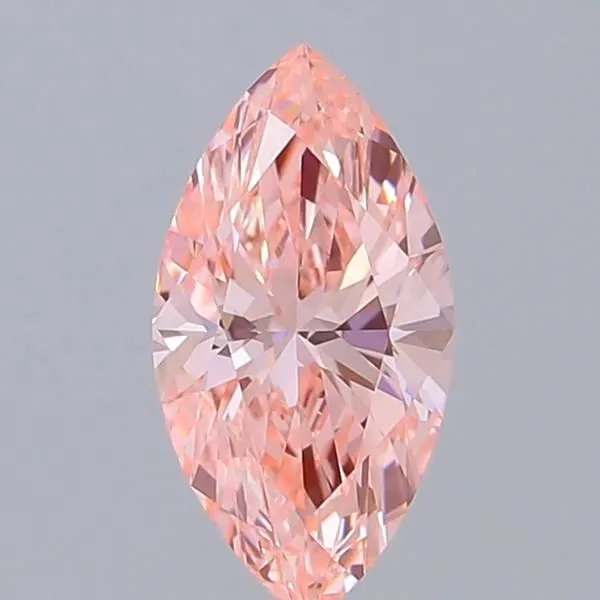 0.96ct MARQUISE Fancy Vivid Pink VVS2 Coloured Lab diamond