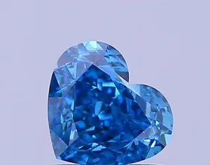 1.01ct HEART Fancy Vivid Blue VS2 Coloured Lab diamond