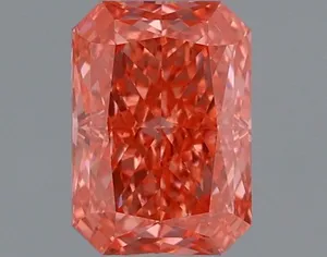 1.09ct RADIANT Fancy Vivid Pink VS1 Coloured Lab diamond