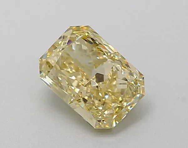 1.11ct RADIANT Fancy Yellow VVS2 Coloured Lab diamond