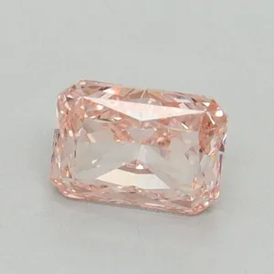 0.71ct RADIANT Fancy Vivid Pink VS2 Coloured Lab diamond