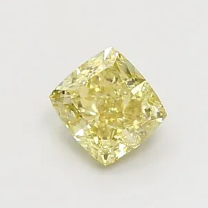 1.07ct CUSHION Fancy Intense Yellow VS1 Coloured Lab diamond