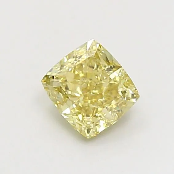 1.07ct CUSHION Fancy Intense Yellow VS1 Coloured Lab diamond