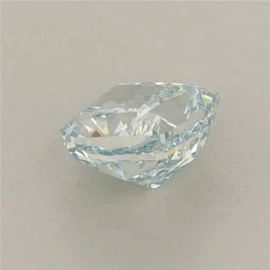 1.07ct CUSHION Fancy Green Blue VVS2 Coloured Lab diamond