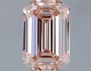 1.57ct EMERALD Fancy Intense Pink VS1 Coloured Lab diamond