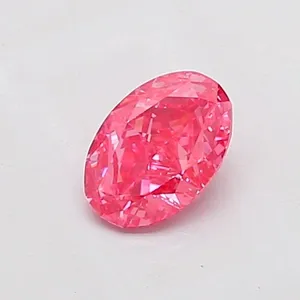 1.01ct OVAL Fancy Vivid Pink VVS2 Coloured Lab diamond