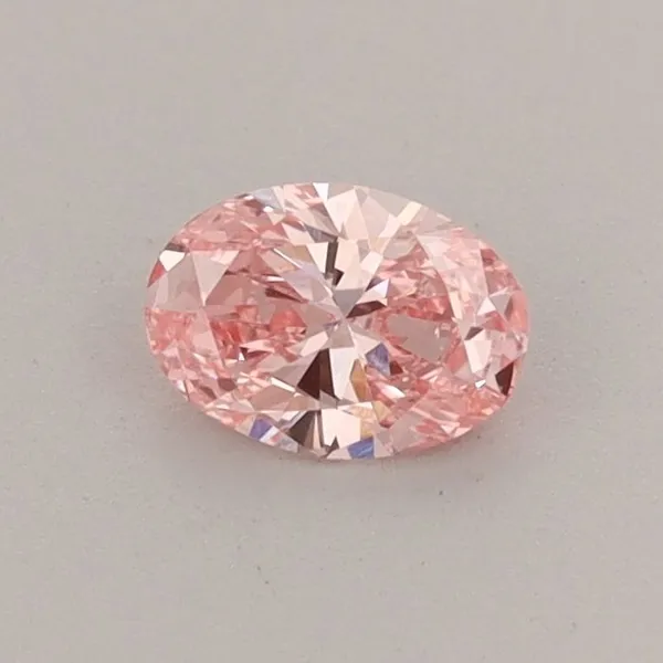 0.34ct OVAL Fancy Vivid Pink VS1 Coloured Lab diamond