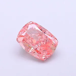 1.05ct CUSHION Fancy Vivid Pink VS1 Coloured Lab diamond