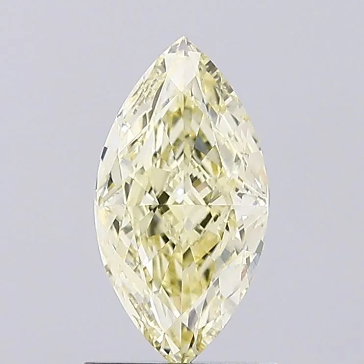 1.08ct MARQUISE Fancy Yellow VS1 Coloured Lab diamond