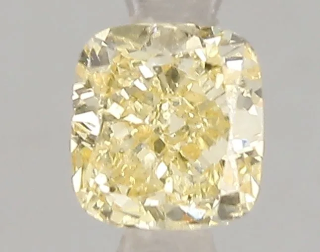 1.02ct CUSHION Fancy Intense Yellow VS1 Coloured Lab diamond