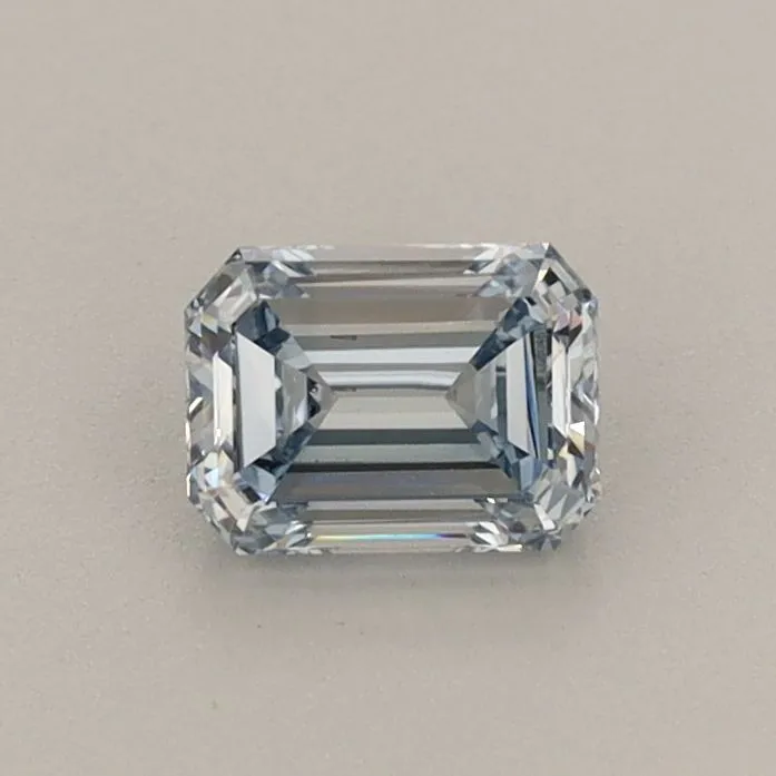 0.51ct EMERALD Fancy Blue VS1 Coloured Lab diamond