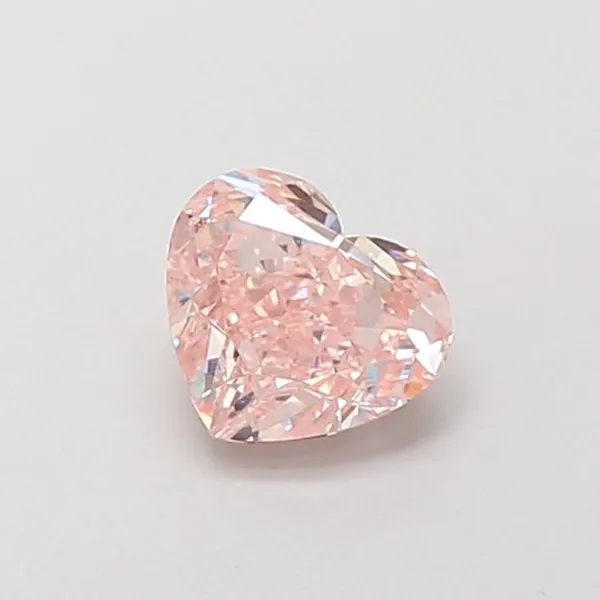 1.01ct HEART Fancy Intense Pink VVS2 Coloured Lab diamond