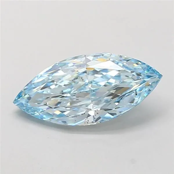 2.02ct MARQUISE Fancy Vivid Blue VS2 Coloured Lab diamond