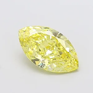 2.21ct MARQUISE Fancy Intense Yellow VS1 Coloured Lab diamond