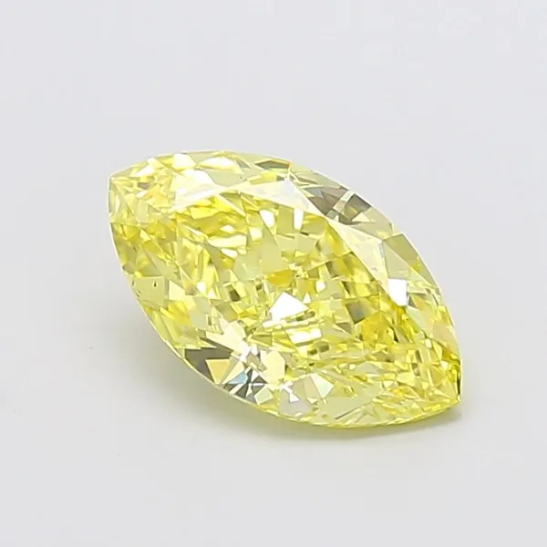 2.21ct MARQUISE Fancy Intense Yellow VS1 Coloured Lab diamond