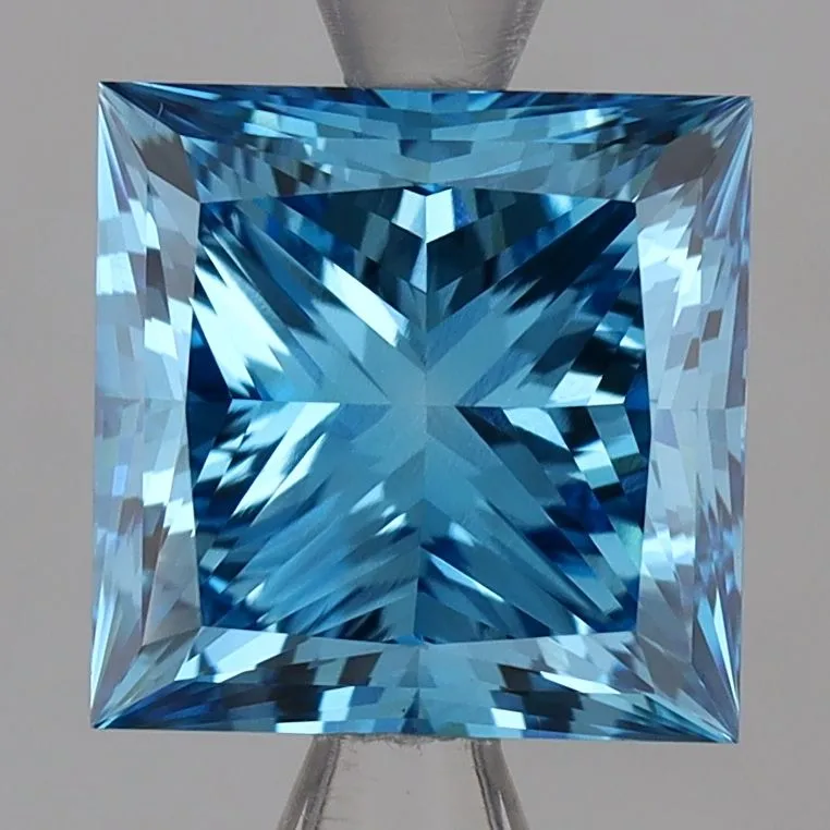 2.90ct PRINCESS Fancy Deep Blue VS1 Coloured Lab diamond