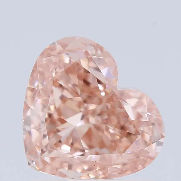 1.09ct HEART Fancy Vivid Pink VS1 Coloured Lab diamond