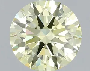 0.55ct ROUND Fancy Yellow VVS2 Coloured Lab diamond