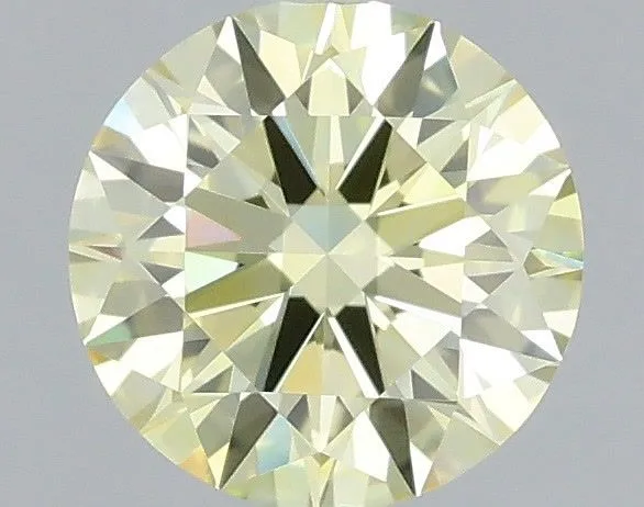 0.55ct ROUND Fancy Yellow VVS2 Coloured Lab diamond