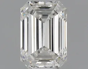 0.73ct EMERALD F VS2 Lab diamond