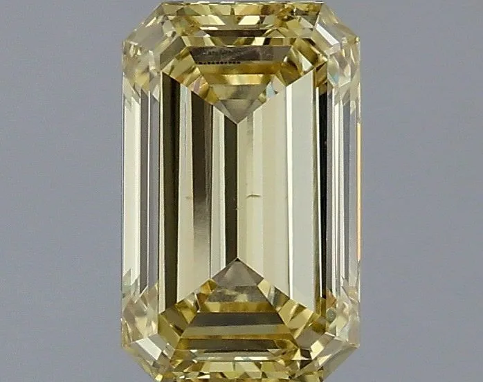 1.25ct EMERALD Fancy Intense Yellow VS1 Coloured Lab diamond