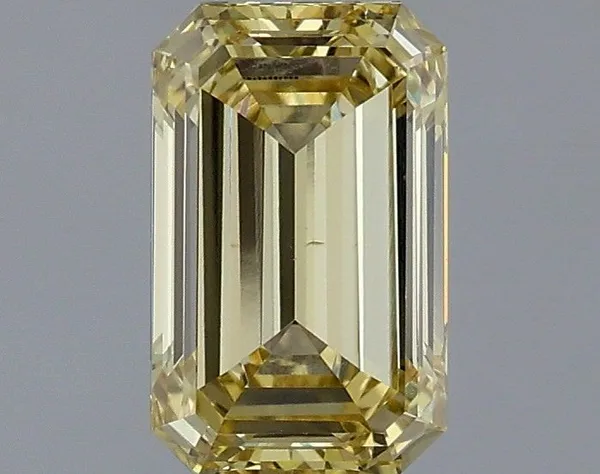 1.25ct EMERALD Fancy Intense Yellow VS1 Coloured Lab diamond