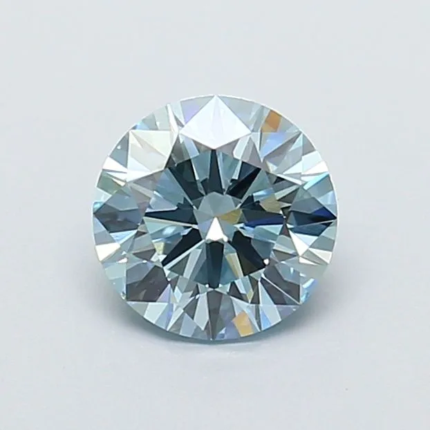 1.20ct ROUND Fancy Intense Blue VVS2 Coloured Lab diamond