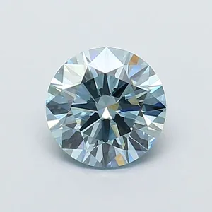 1.2ct ROUND Fancy Intense Blue VVS2 Coloured Lab diamond