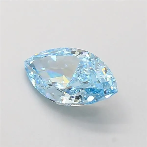 1.71ct MARQUISE Fancy Vivid Blue VS2 Coloured Lab diamond