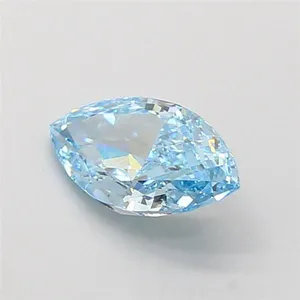 1.71ct MARQUISE Fancy Vivid Blue VS2 Coloured Lab diamond
