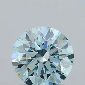 0.82ct ROUND Fancy Intense Blue VS1 Coloured Lab diamond